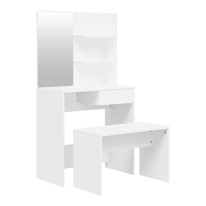 Dressing Table Set 74,5x40x141 cm White