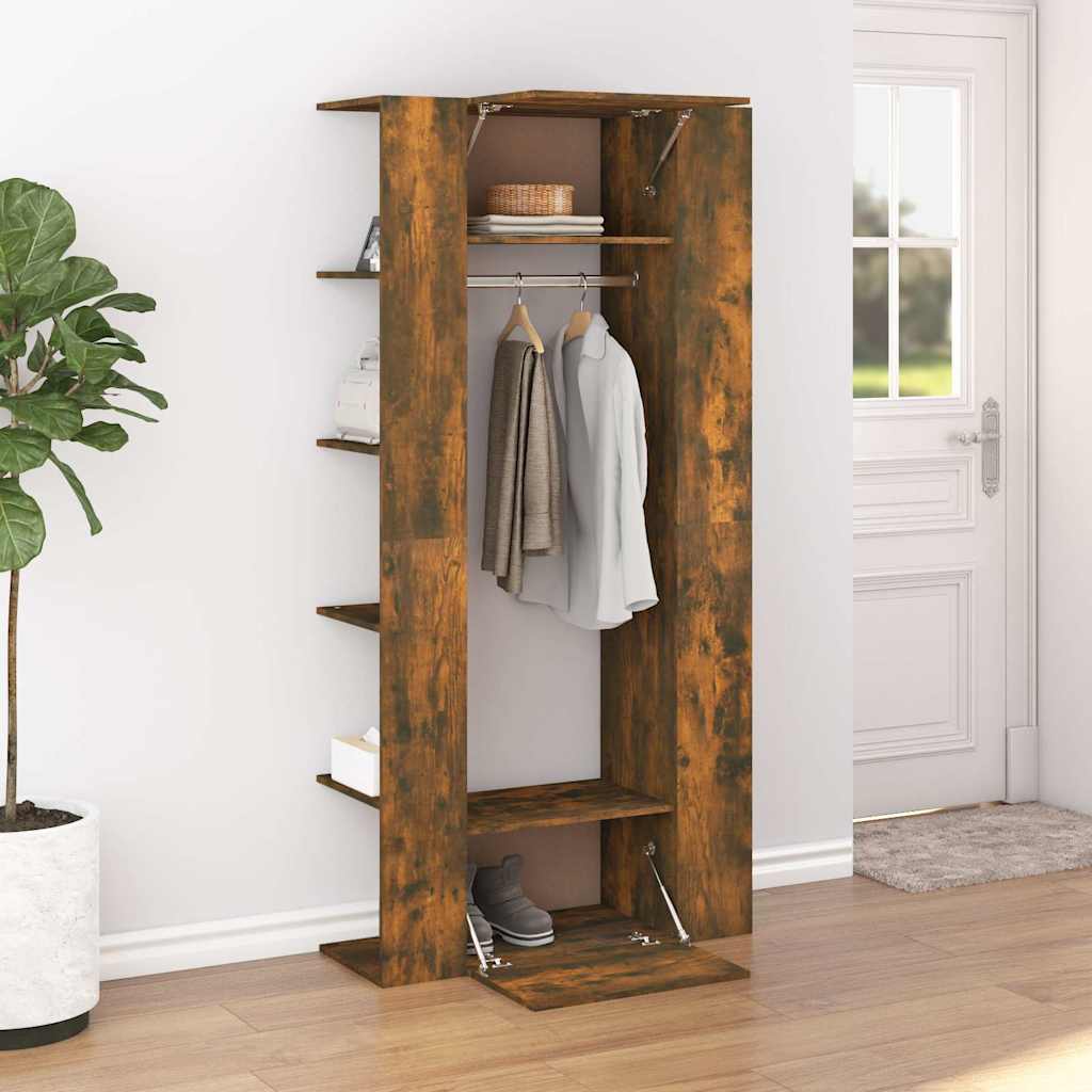Hallway Cabinets 2 pcs Engineered Wood Smoked oak