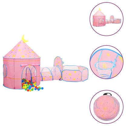 vidaXL Children Play Tent Pink 301x120x128 cm 1