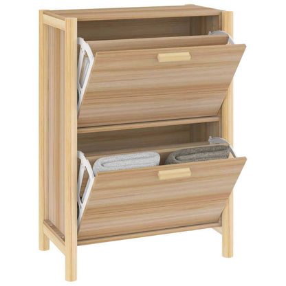 vidaXL Shoe Cabinet | White | Engineered wood, solid pine wood | Medium 5
