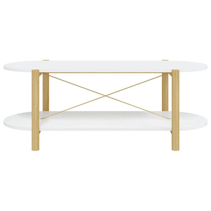 vidaXL Coffee Table White 110x48x40 cm Engineered Wood 5
