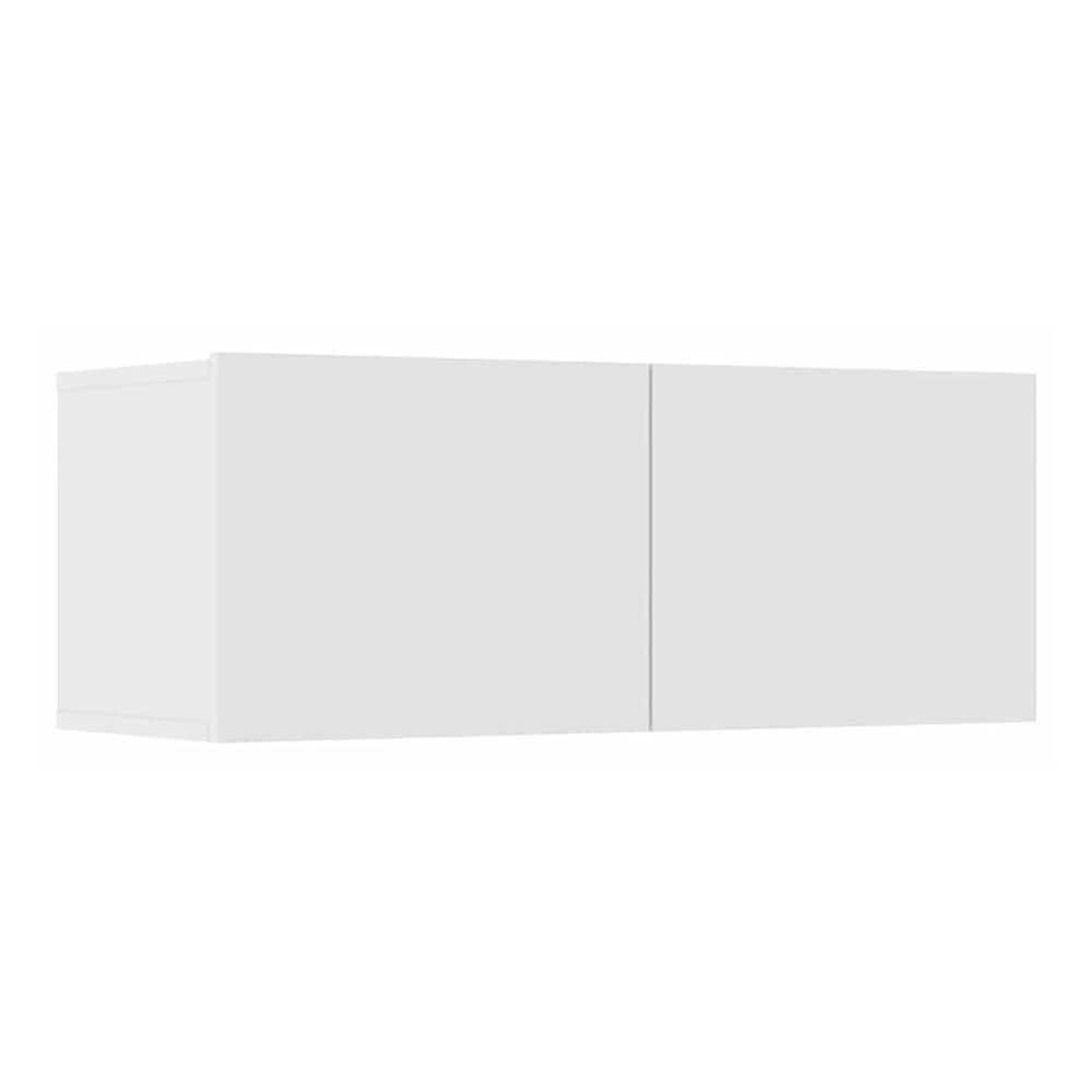 4 Piece Wall-mounted TV Cabinet Set 100x30x30 cm White 80 cm