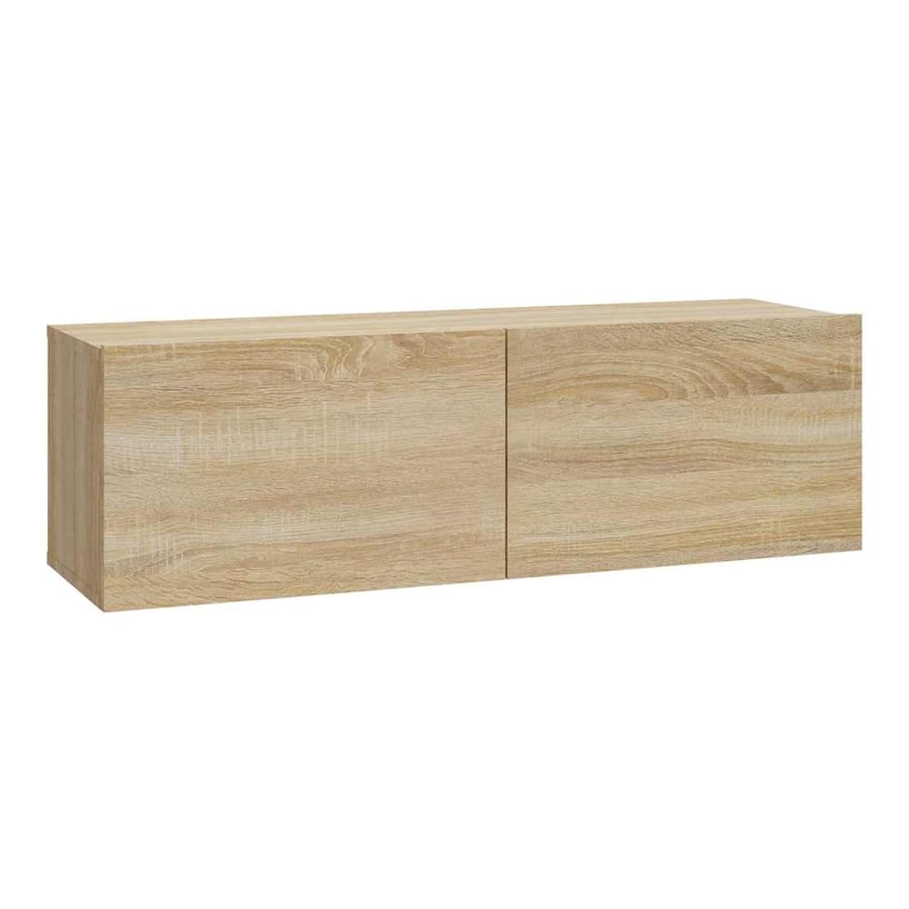 8 Piece TV Cabinet Set Engineered Wood Sonoma oak 100 cm