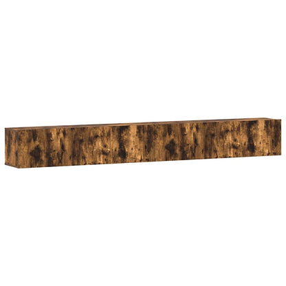 vidaXL 3 Piece TV Cabinet Set Smoked Oak Engineered Wood 2