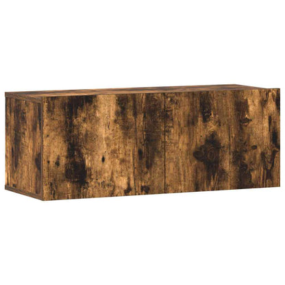 vidaXL 3 Piece TV Cabinet Set Smoked Oak Engineered Wood 5