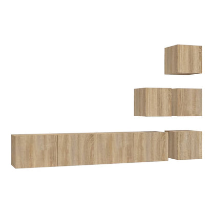 Wall-mounted TV Cabinet Engineered Wood Sonoma oak