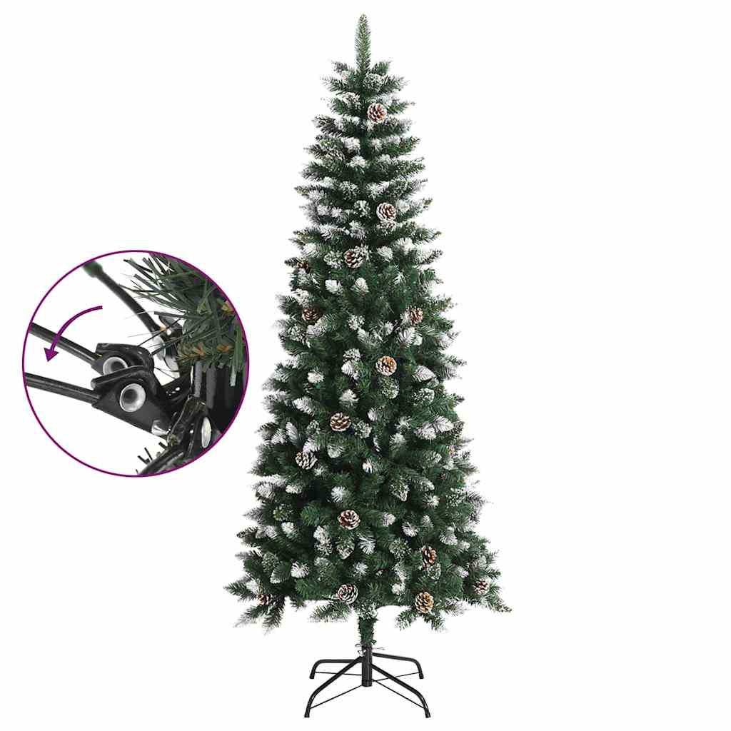 vidaXL Artificial Christmas Tree with Stand Green 180 cm PVC 3