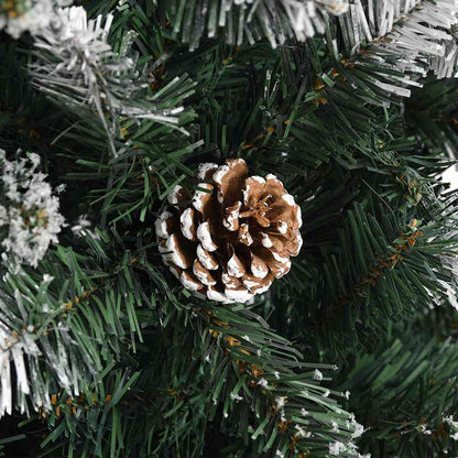 vidaXL Artificial Christmas Tree with Stand Green 210 cm PVC 6