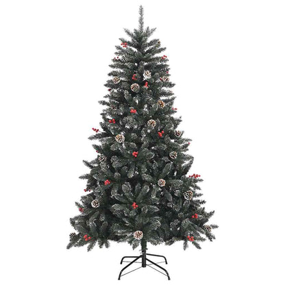 vidaXL Artificial Christmas Tree with Stand Green 150 cm PVC 2