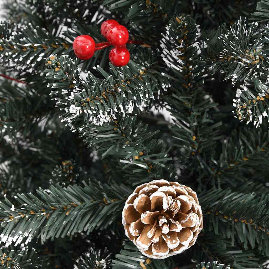 vidaXL Artificial Christmas Tree with Stand Green 150 cm PVC 4