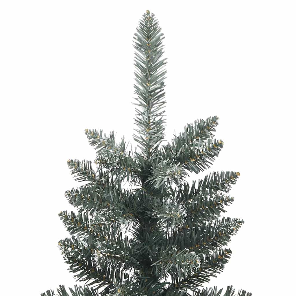 vidaXL Artificial Slim Christmas Tree with Stand Green 210 cm PVC 3