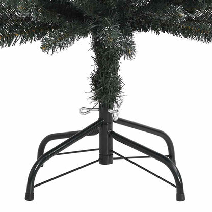 vidaXL Artificial Slim Christmas Tree with Stand Green 240 cm PVC 4