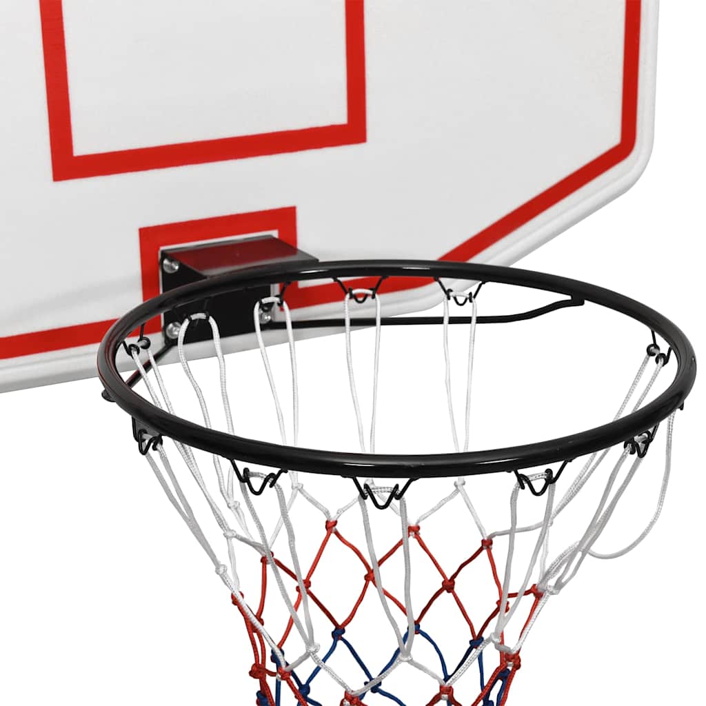 vidaXL Basketball Backboard White 71x45x2 cm Polyethene 5