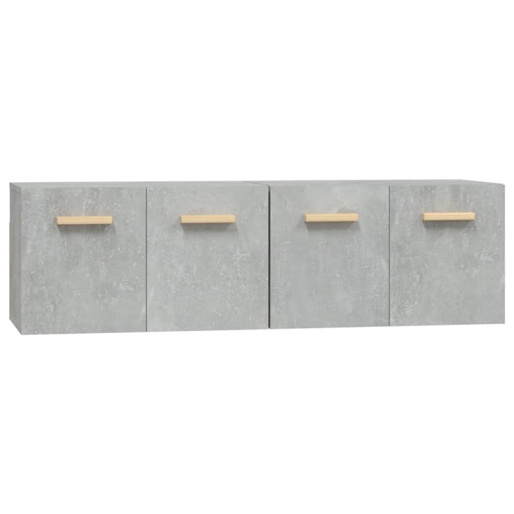 vidaXL Wall Cabinets 2 pcs Concrete Grey 60x36.5x35 cm Engineered Wood 2