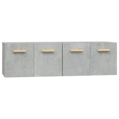 vidaXL Wall Cabinets 2 pcs Concrete Grey 60x36.5x35 cm Engineered Wood 2