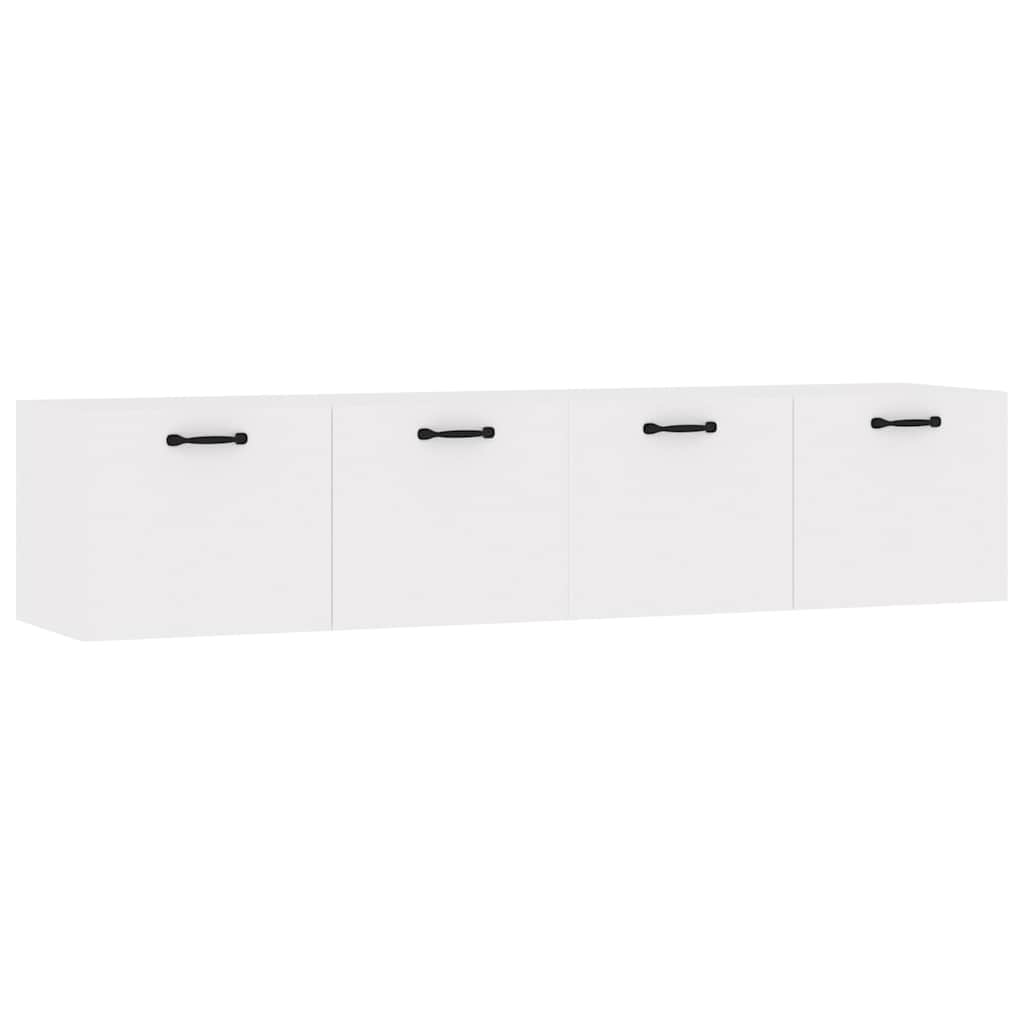 Wall Cabinets 2 pcs 60x36,5x35 cm Engineered Wood Depth 36.5 cm White