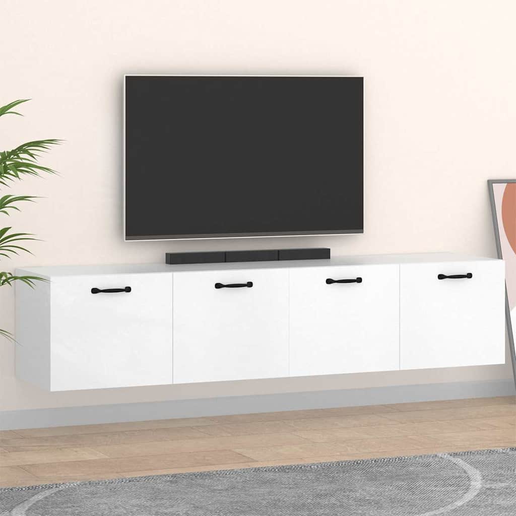 Wall Cabinets 2 pcs 60x36,5x35 cm Engineered Wood Depth 36.5 cm White