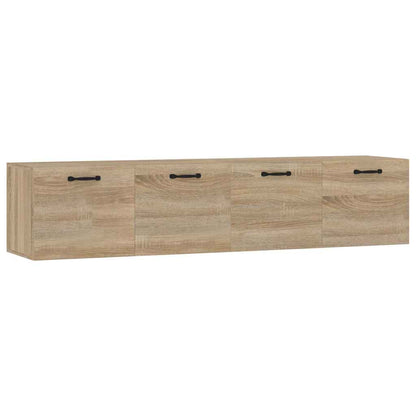 Wall Cabinets 2 pcs 60x36,5x35 cm Engineered Wood Depth 36.5 cm Sonoma oak