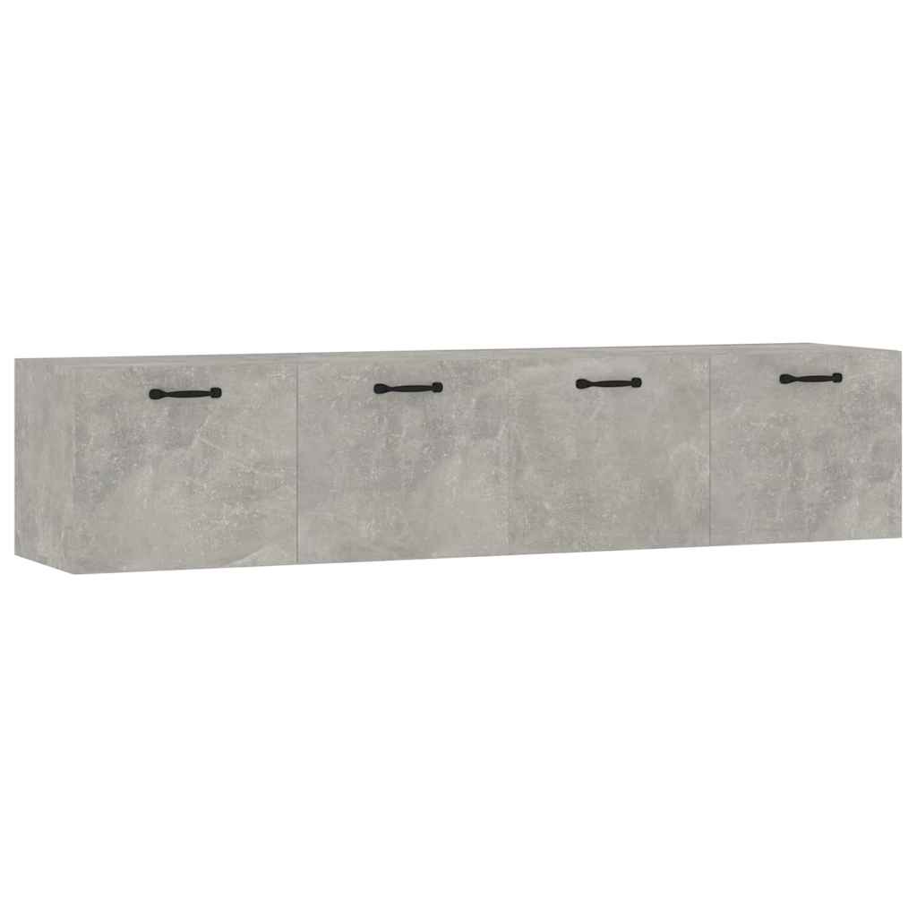 vidaXL Wall Cabinets 2 pcs Concrete Grey 60x36.5x35 cm Engineered Wood 2