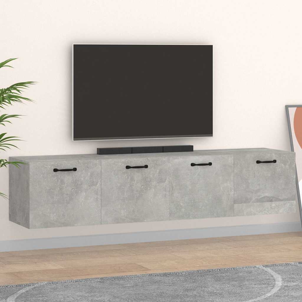 vidaXL Wall Cabinets 2 pcs Concrete Grey 60x36.5x35 cm Engineered Wood 1