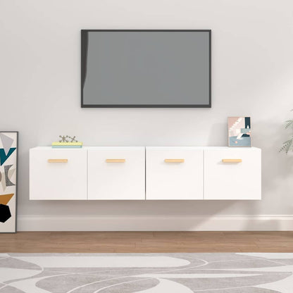 Wall Cabinets 2 pcs 80x35x36.5 cm Engineered Wood White