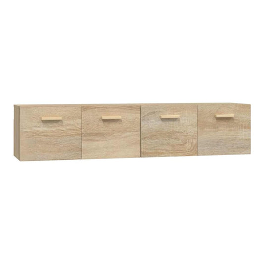 Wall Cabinets 2 pcs 80x35x36.5 cm Engineered Wood Sonoma oak