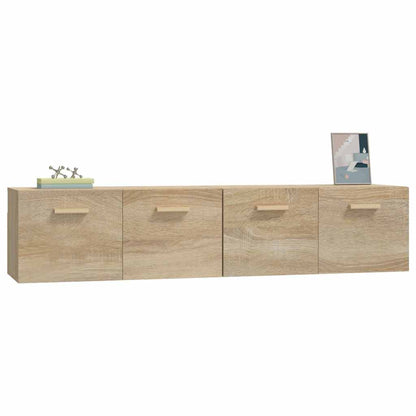 Wall Cabinets 2 pcs 80x35x36.5 cm Engineered Wood Sonoma oak