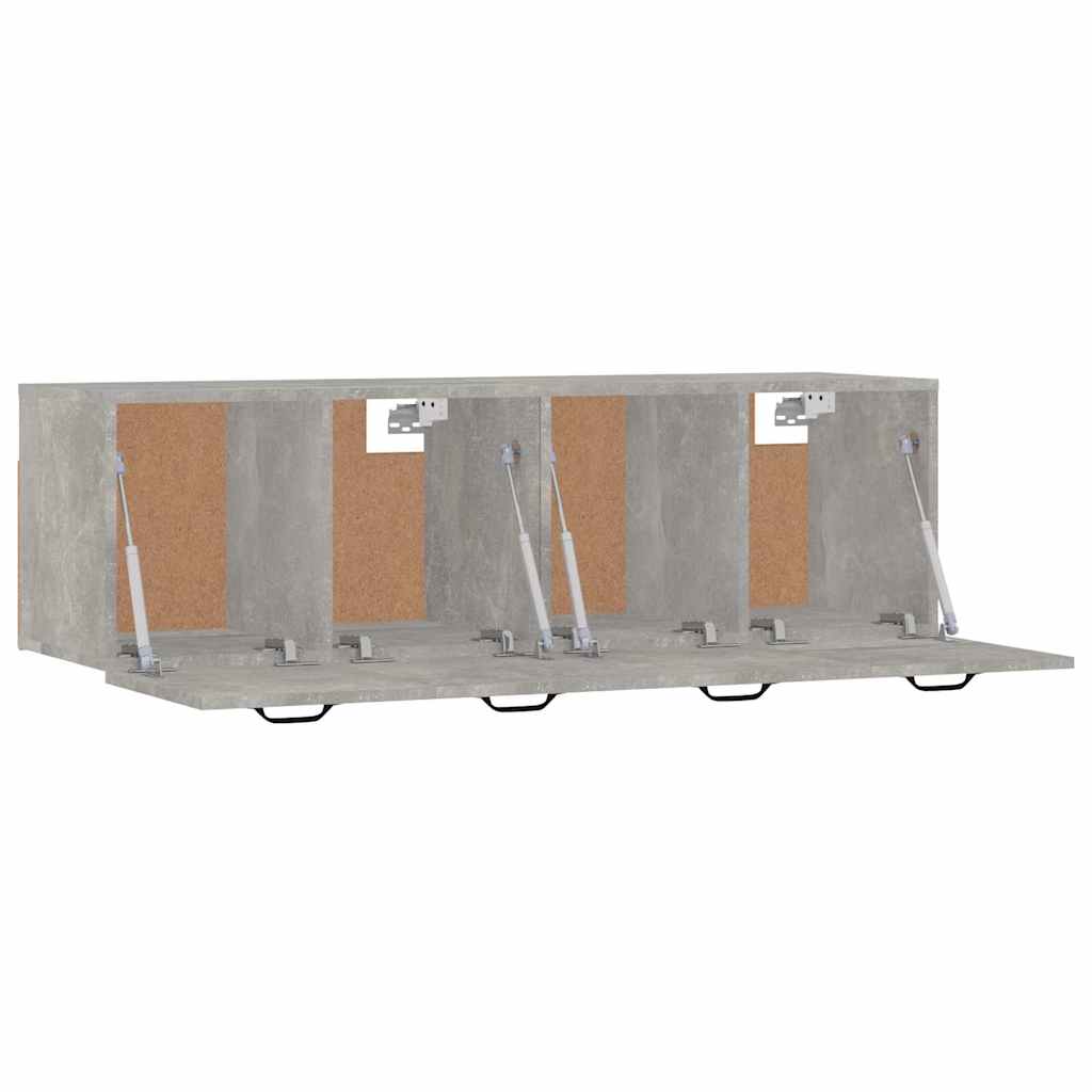 vidaXL Wall Cabinets 2 pcs Concrete Grey 80x35x36.5 cm Engineered Wood 5