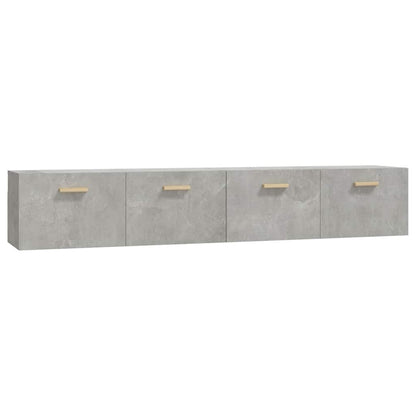 vidaXL Wall Cabinets 2 pcs Concrete Grey 100x36.5x35 cm Engineered Wood 2