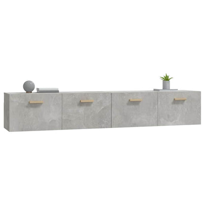 vidaXL Wall Cabinets 2 pcs Concrete Grey 100x36.5x35 cm Engineered Wood 5