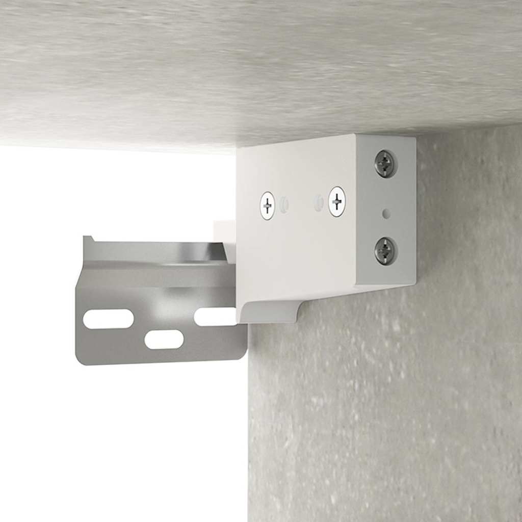 vidaXL Wall Cabinets 2 pcs Concrete Grey 100x36.5x35 cm Engineered Wood 6