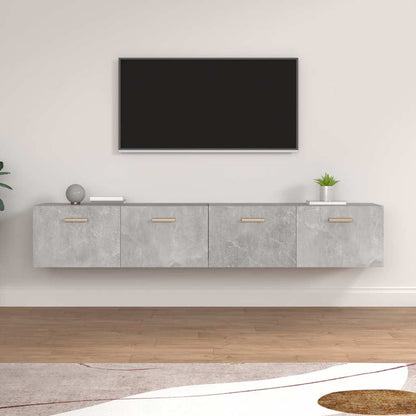 vidaXL Wall Cabinets 2 pcs Concrete Grey 100x36.5x35 cm Engineered Wood 1