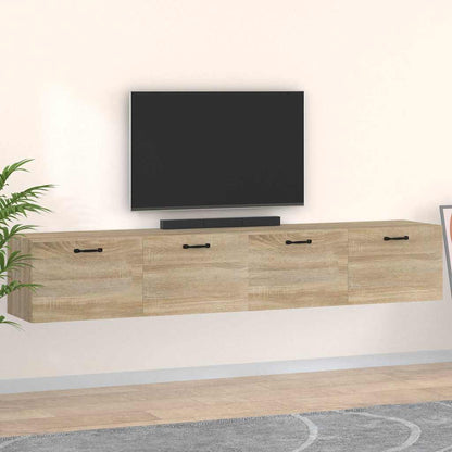 vidaXL Wall Cabinets 2 pcs 60x36.5x35 cm Engineered Wood Depth 36.5 cm