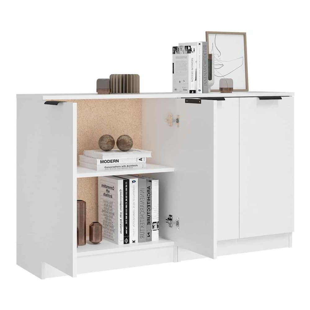Sideboards 2 pcs 60x30x70 cm Engineered Wood White
