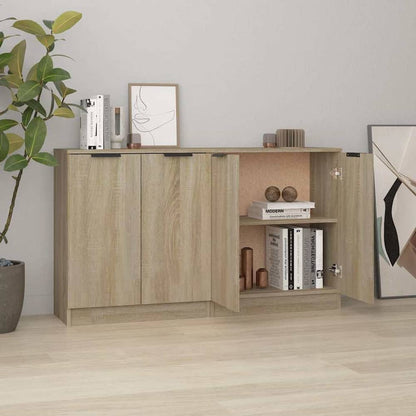 Sideboards 2 pcs 60x30x70 cm Engineered Wood Sonoma oak