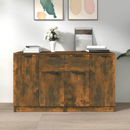 Sideboards 2 pcs 60x30x70 cm Engineered Wood Smoked oak