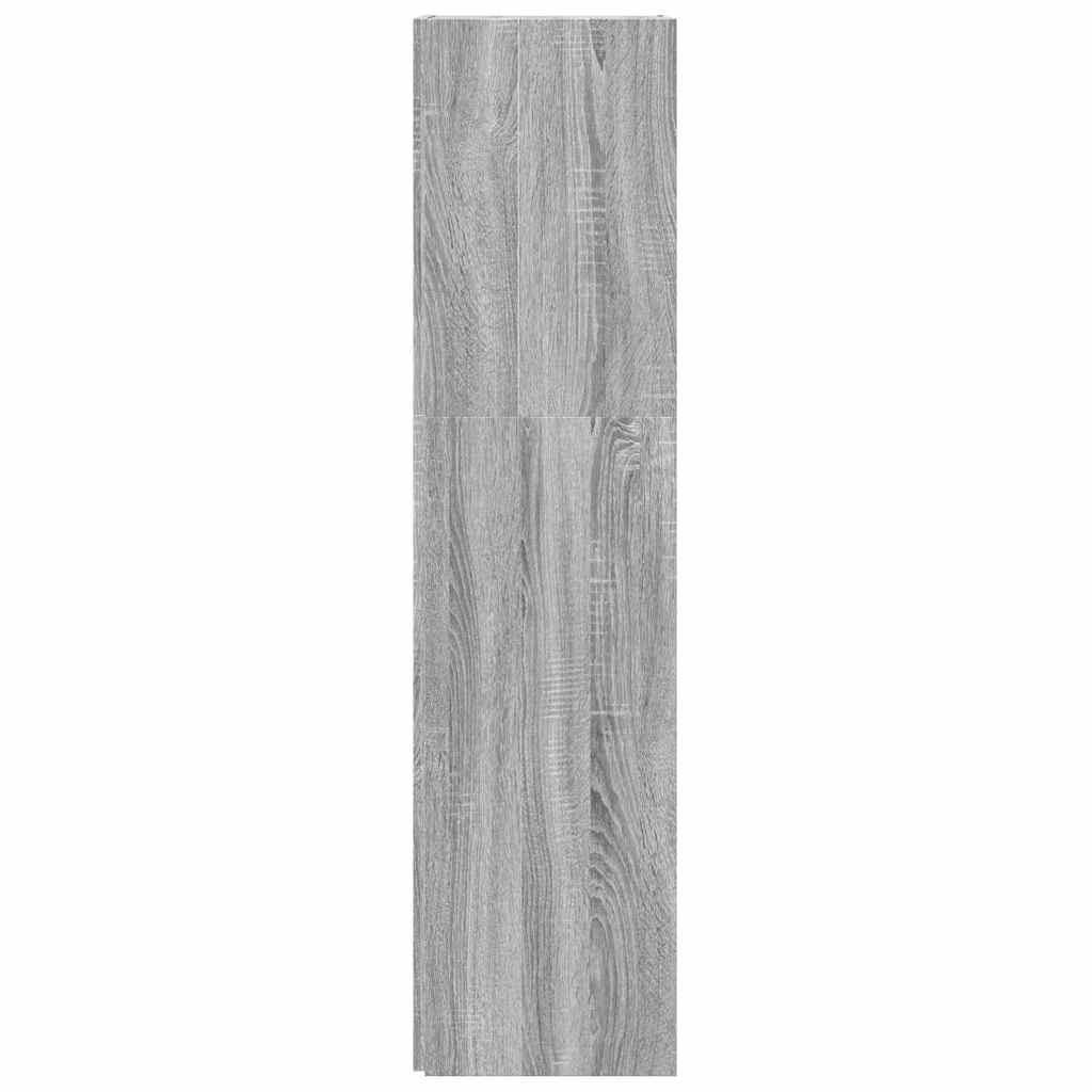 vidaXL Corner Cabinet Grey Sonoma 33x33x132 cm Engineered Wood 5