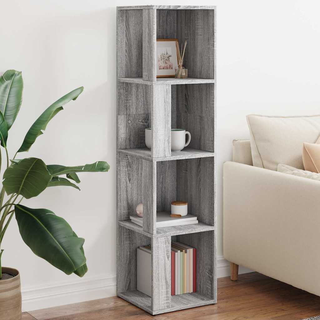 vidaXL Corner Cabinet Grey Sonoma 33x33x132 cm Engineered Wood 1