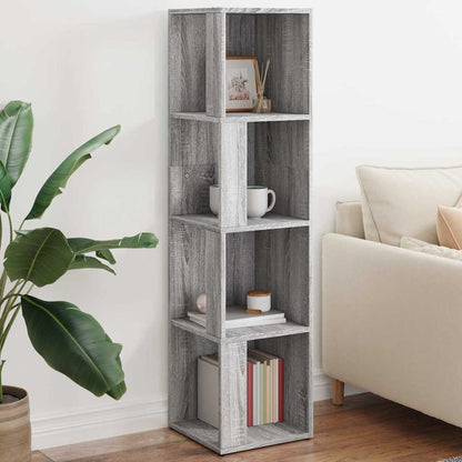 vidaXL Corner Cabinet Grey Sonoma 33x33x132 cm Engineered Wood 1