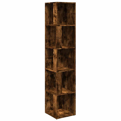 vidaXL Corner Cabinet Smoked Oak 33x33x164,5 cm Engineered Wood 2