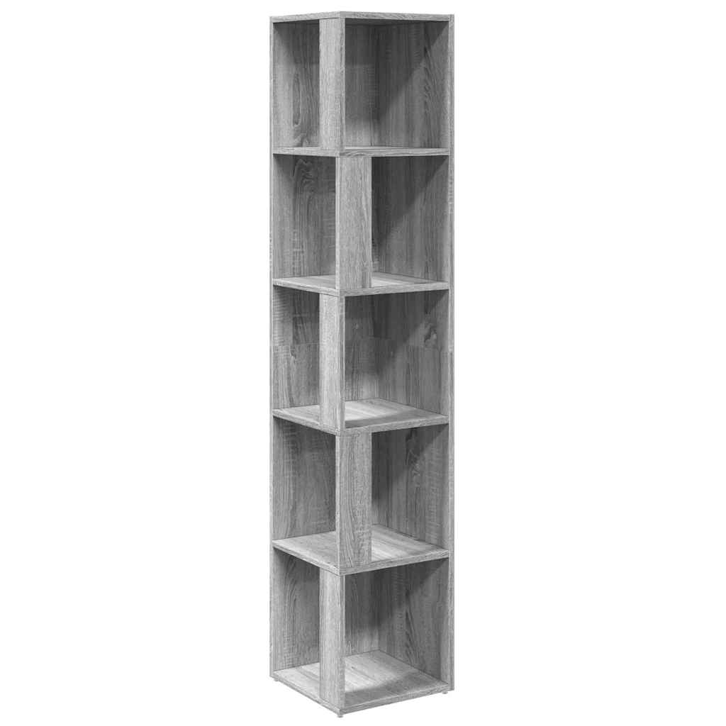 vidaXL Corner Cabinet Grey Sonoma 33x33x164,5 cm Engineered Wood 2
