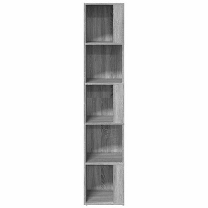 vidaXL Corner Cabinet Grey Sonoma 33x33x164,5 cm Engineered Wood 5