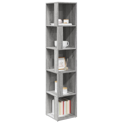 vidaXL Corner Cabinet Grey Sonoma 33x33x164,5 cm Engineered Wood 6