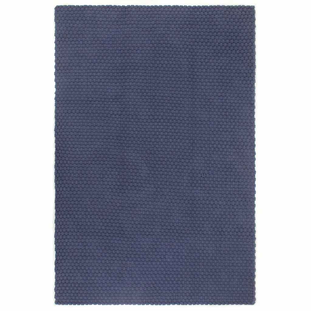 vidaXL Rug | Navy blue | Cotton | 160 x 230 cm |  Pattern | Rug | Rectangular 1