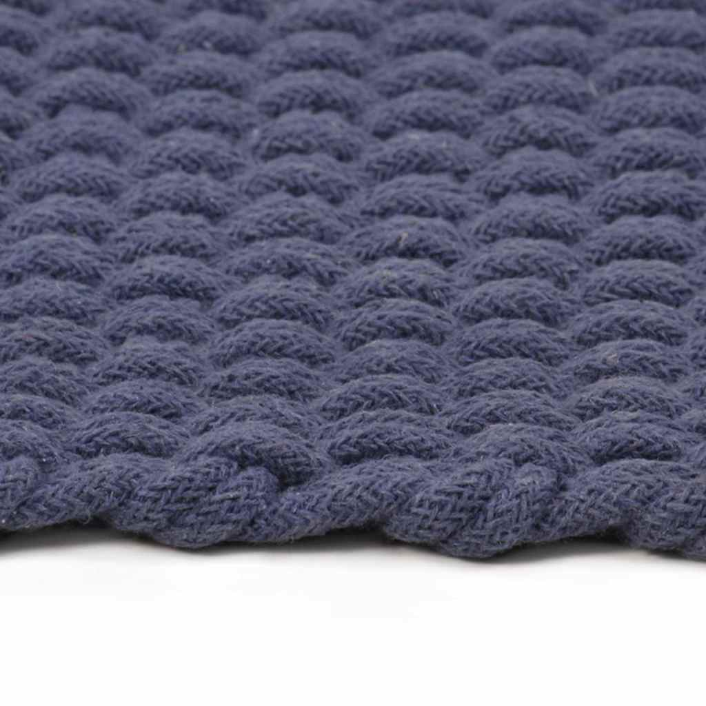 vidaXL Rug | Navy blue | Cotton | 160 x 230 cm |  Pattern | Rug | Rectangular 3