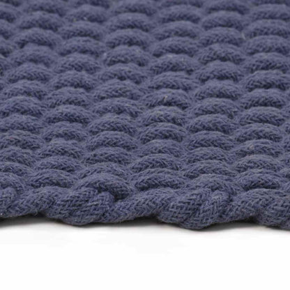 vidaXL Rug | Navy blue | Cotton | 160 x 230 cm |  Pattern | Rug | Rectangular 3