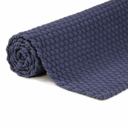 vidaXL Rug | Navy blue | Cotton | 160 x 230 cm |  Pattern | Rug | Rectangular 4