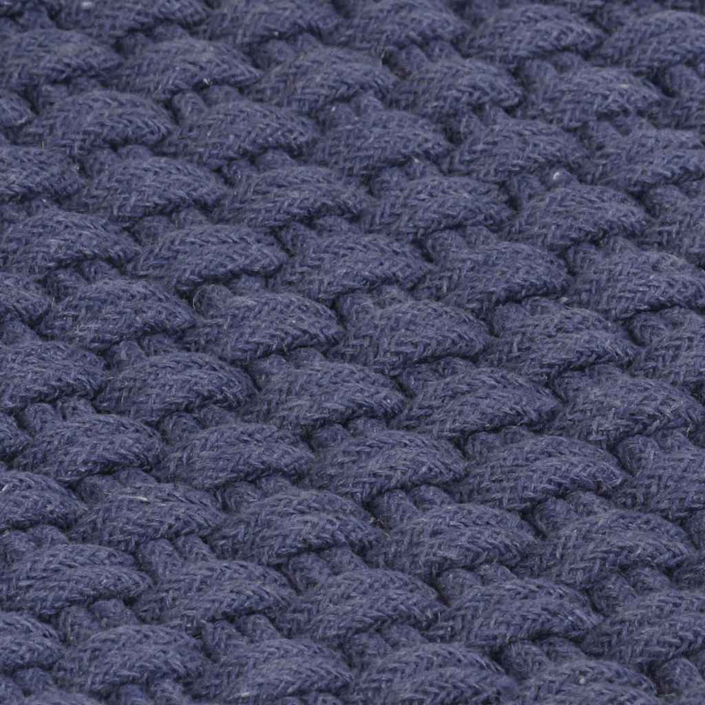 vidaXL Rug | Navy blue | Cotton | 160 x 230 cm |  Pattern | Rug | Rectangular 5