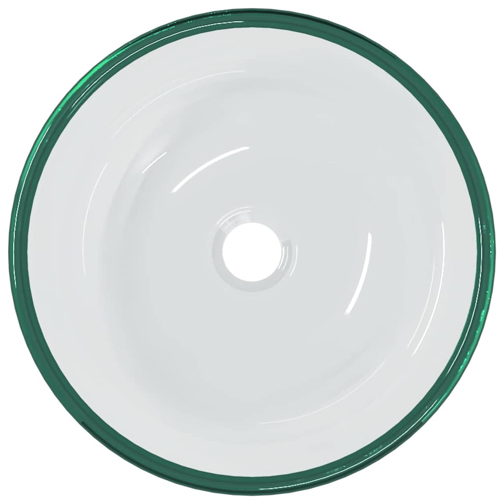 vidaXL Basin Tempered Glass 35x12 cm Transparent 3