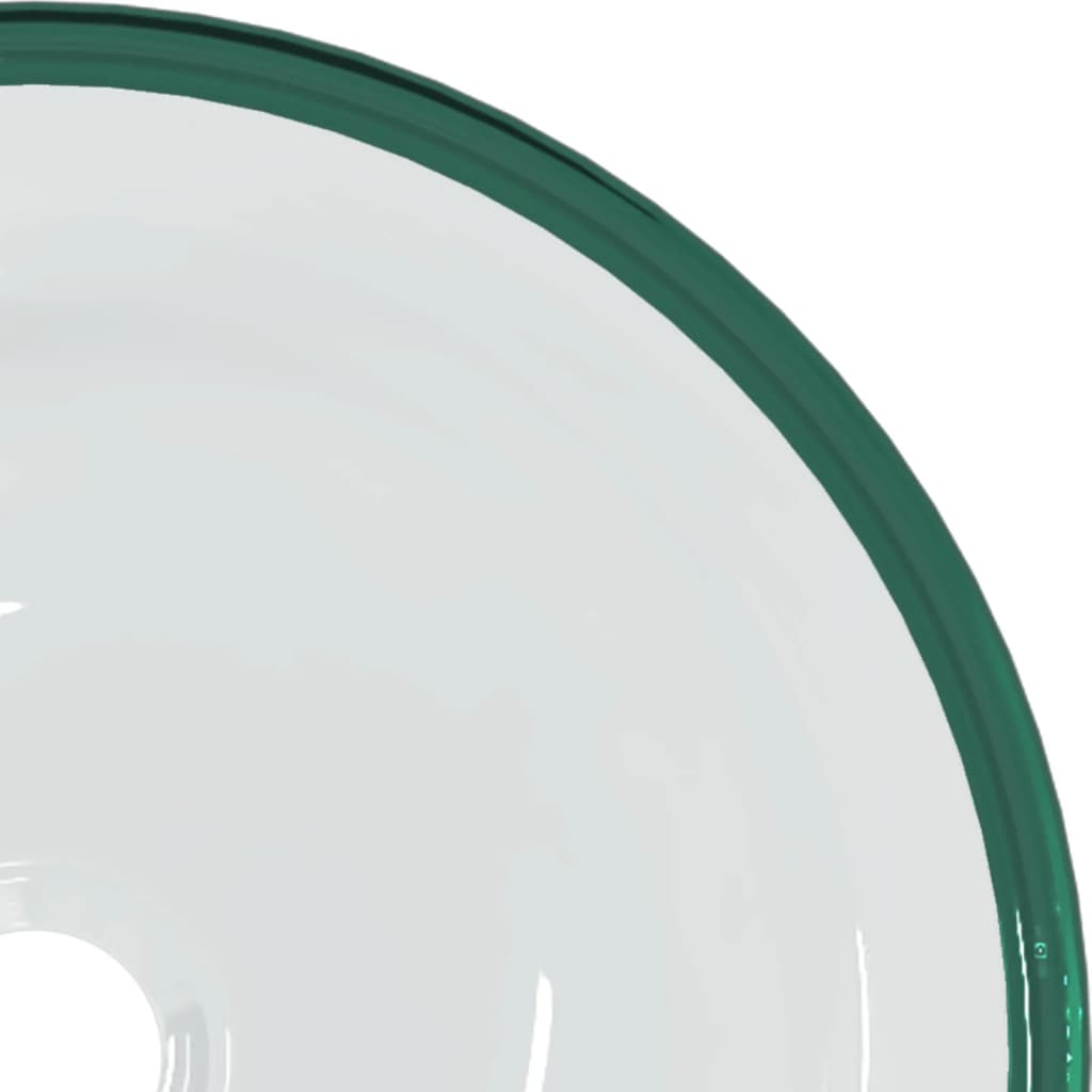 vidaXL Basin Tempered Glass 35x12 cm Transparent 4